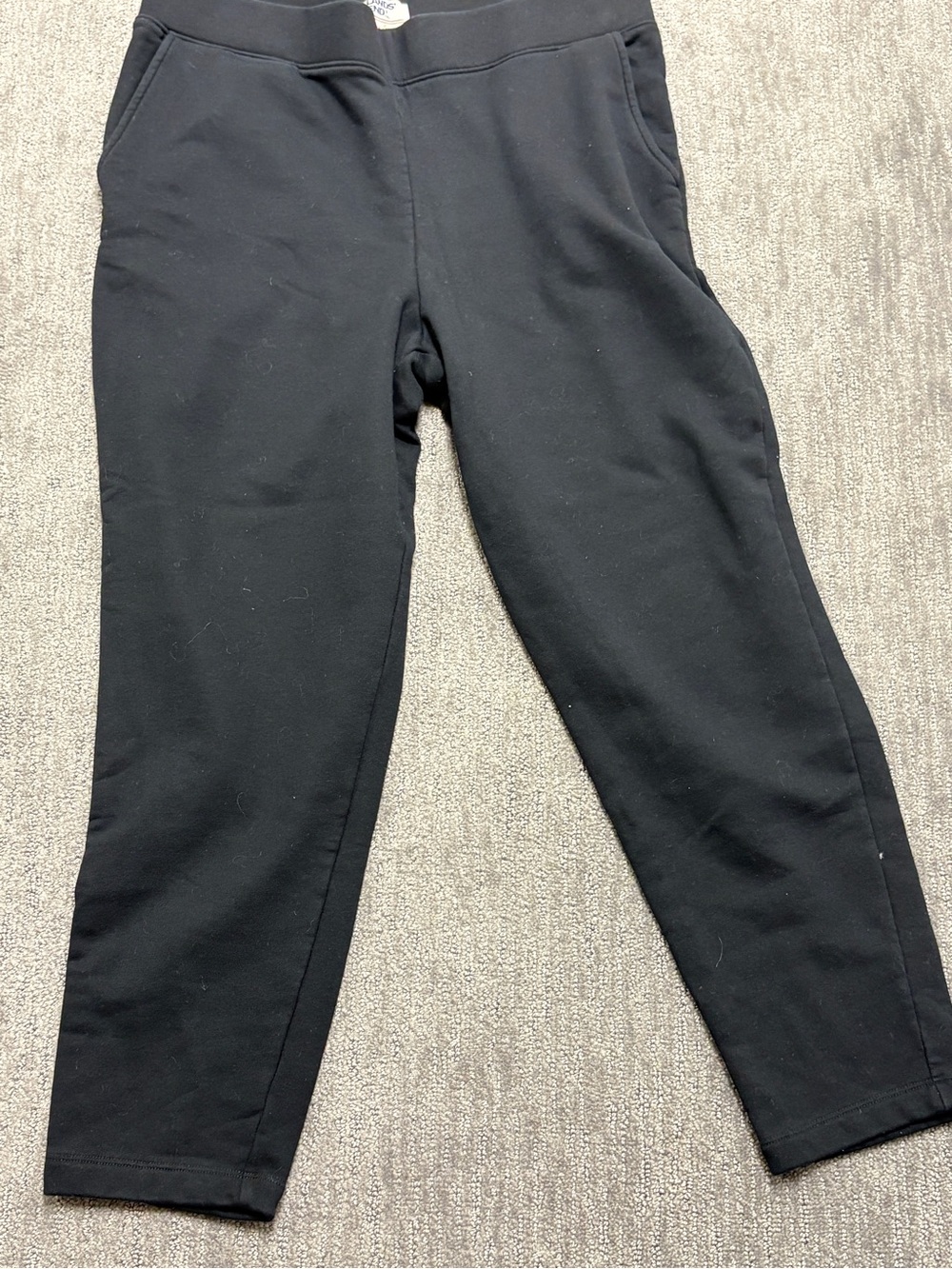 Lands End Women's Black Sweat  Pants